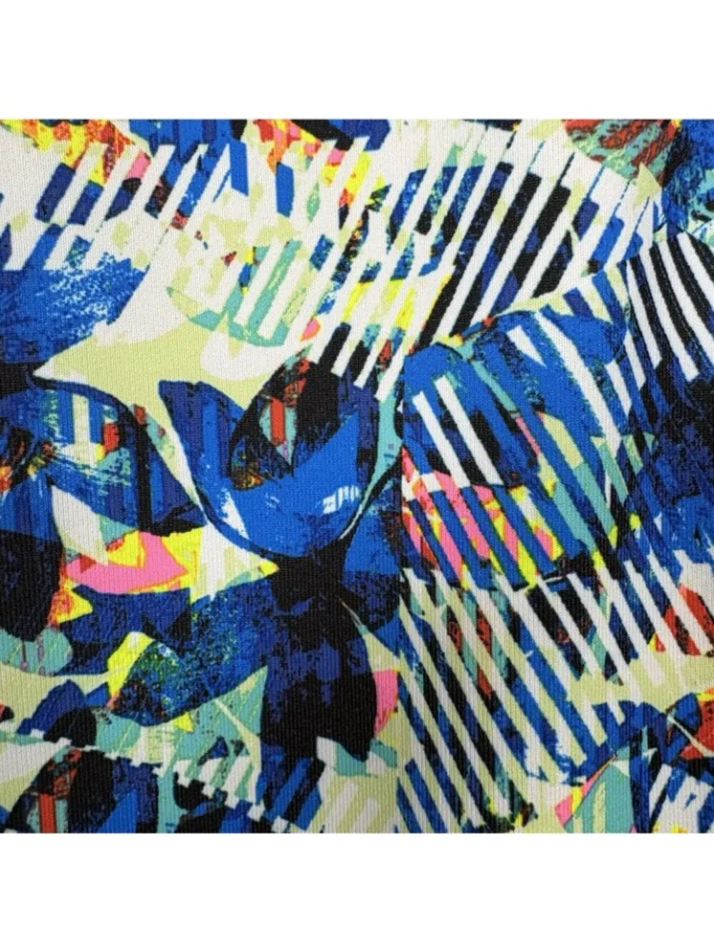 Gap Fit Multicolor Abstract Print Capri Leggings